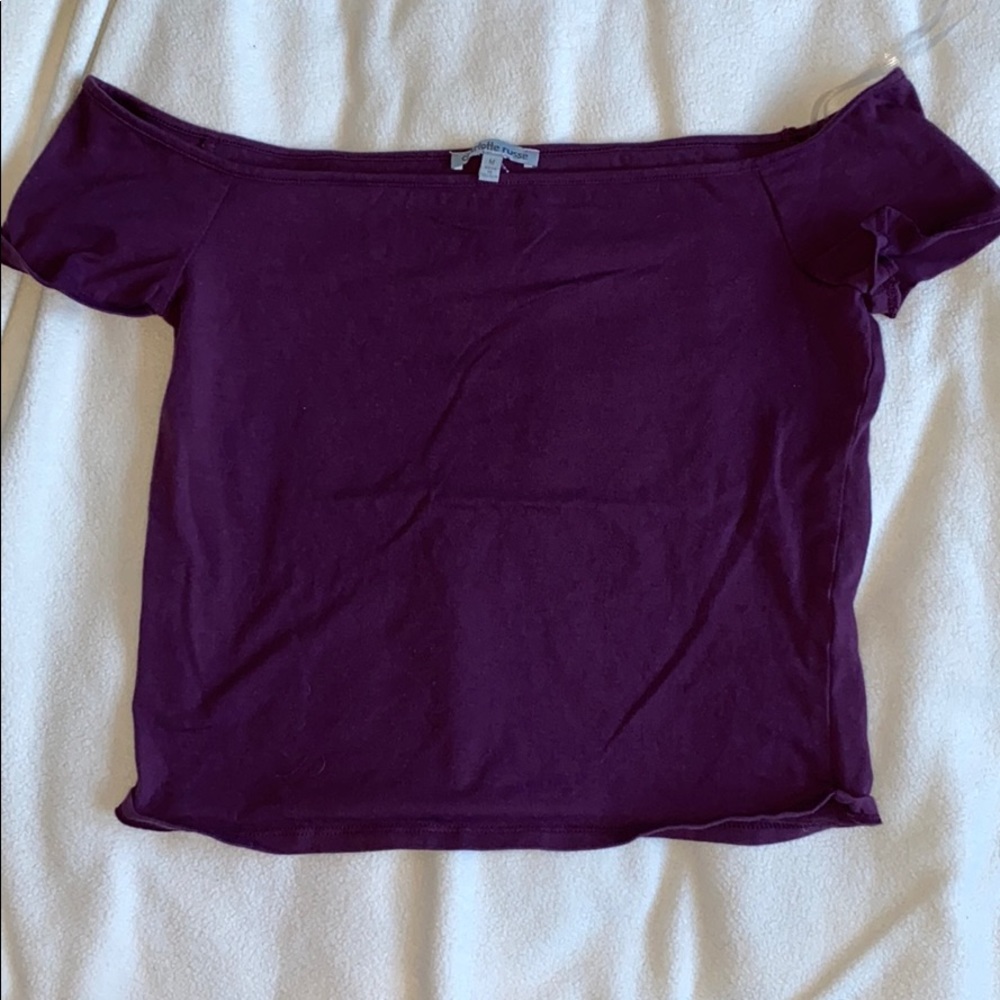 Off the shoulder crop top
